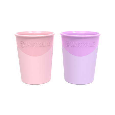 Picture of Twistshake 2x cups Pastel Pink&Purple 170ml 6+M