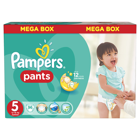 Picture of Pampers® Pants Diapers Size 5 (12-18kg) 96 Pcs.