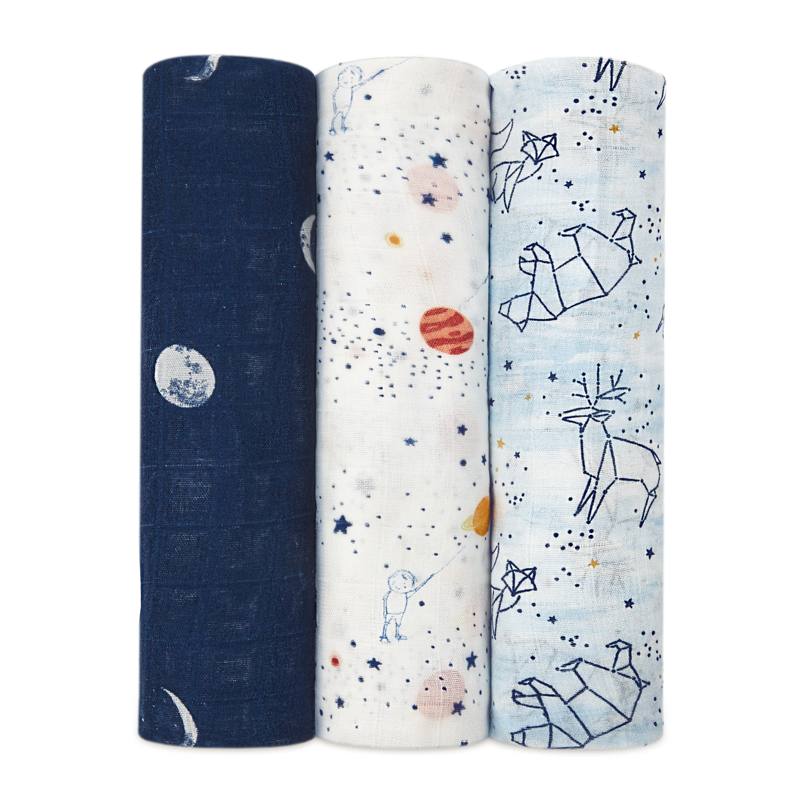 Picture of Aden+Anais® Silky Soft Swaddles 3-pack Stargaze 120x120