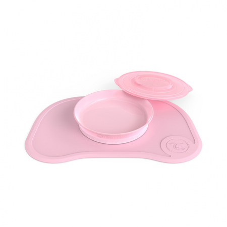 Picture of Twistshake Click-Mat and plate (6+M) - Pastel Pink