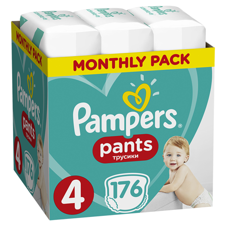 Picture of Pampers® Pants Diapers Size 4 (9-14kg) 176 Pcs.