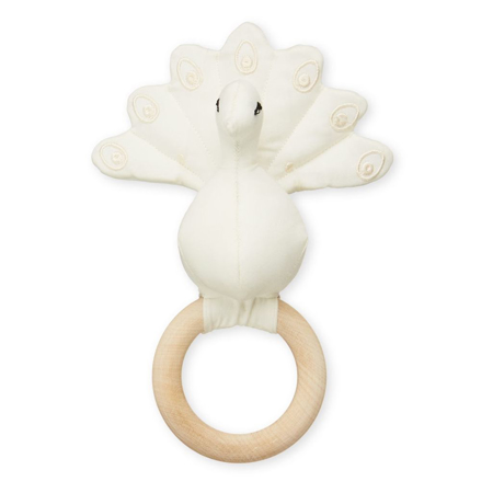 Picture of CamCam®  Peacock Rattle Creme White