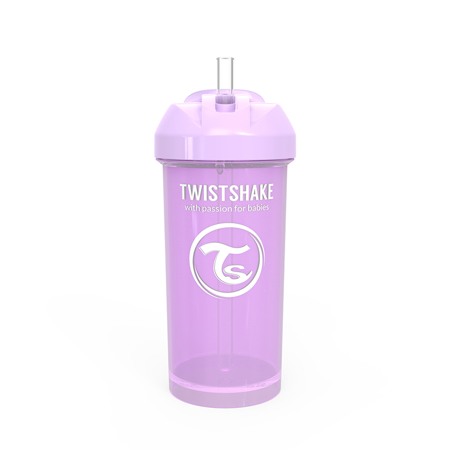 Picture of Twistshake Straw Cup 360ml (12+M) - Pastel Purple