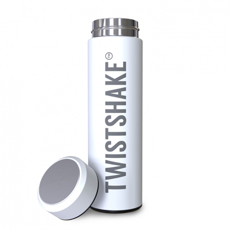 Twistshake Hot Or Cold Insulated Bottle 420ml - White