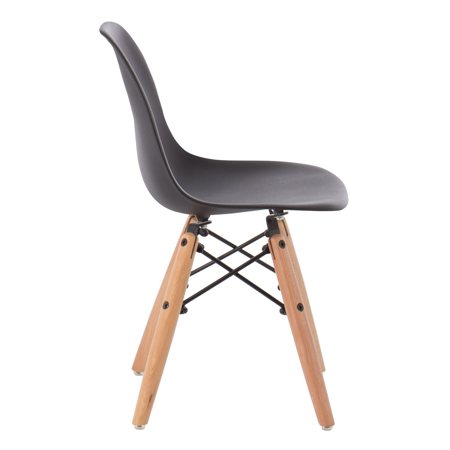 EM Furniture Scandinavian Inspired Kid's Chair Black