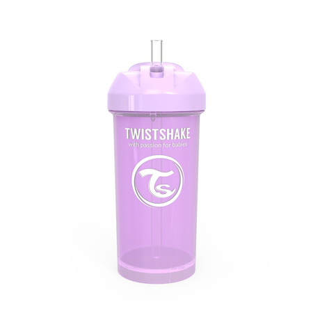 Twistshake Straw Cup 360ml (12+M) - Pastel Purple
