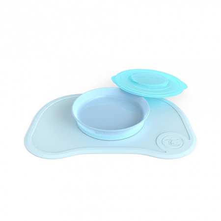 Picture of Twistshake Click-Mat and plate (6+M) - Pastel Blue