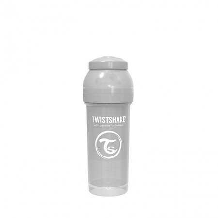 Picture of Twistshake Anti-Colic Bottle 260ml (2+M) - Pastel Grey