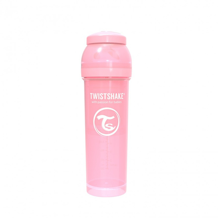 Twistshake Anti-Colic Bottle 330ml (4+M) - Pastel Pink