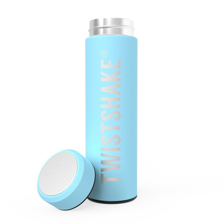 Picture of Twistshake Hot Or Cold Insulated Bottle 420ml - Pastel Blue