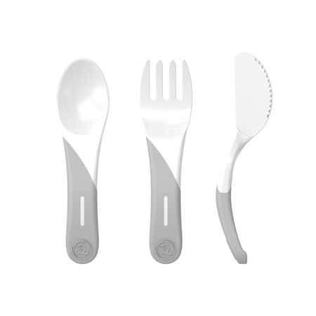 Twistshake Learn Cutlery (6+M) - White