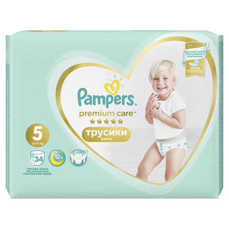 Picture of Pampers® Pants Diapers Premium Care Size 5 (11-18 kg) 34 Pcs.