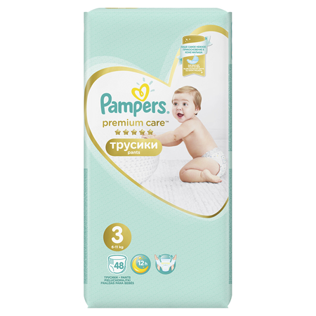 Picture of Pampers® Pants Diapers Premium Care Size 3 (6-11kg ) 48 Pcs.