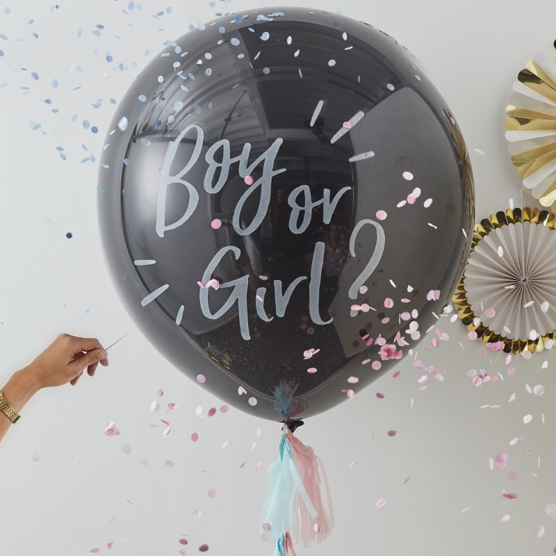 Picture of Ginger Ray® Gender Reveal Boy Or Girl? Balloon Kit