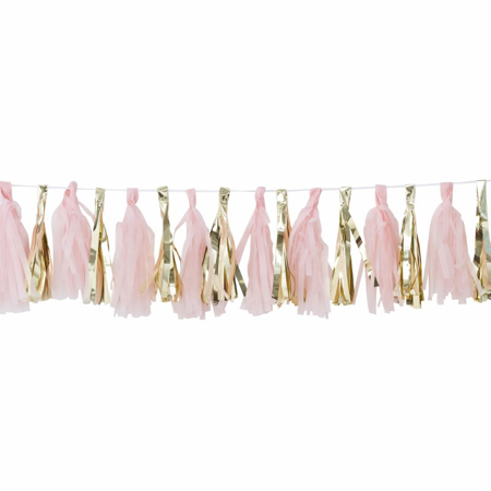 Ginger Ray® Pink And Gold Tassel Garland Oh Baby!