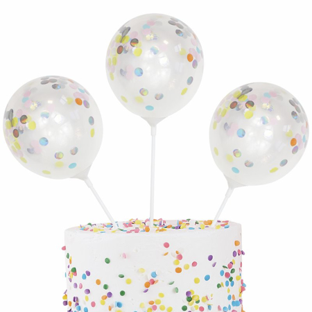 Ginger Ray® Mini Cake Topper Confetti Balloons Kit Pastel Party