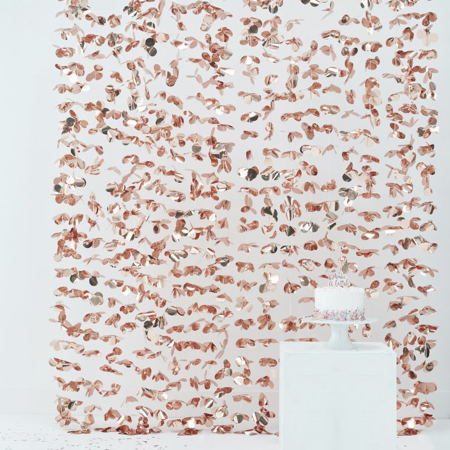 Picture of Ginger Ray® Photo Booth Backdrop Rose Gold