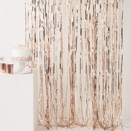 Picture of Ginger Ray® Rose Gold Fringe Curtain Pick & Mix