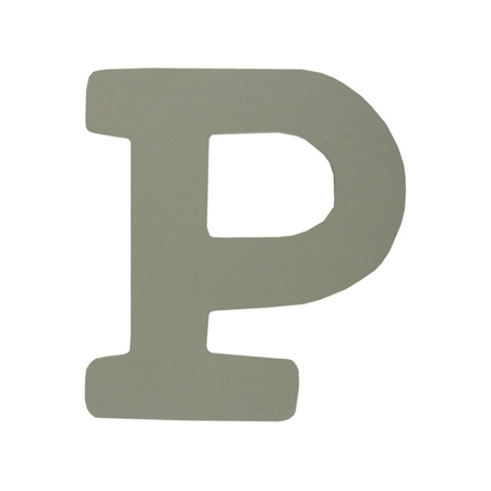 BamBam® Wooden Letters Grey - P