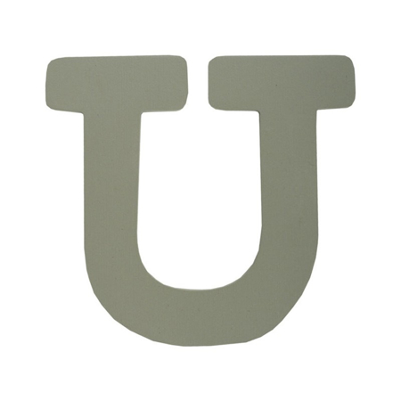 BamBam® Wooden Letters Grey - U