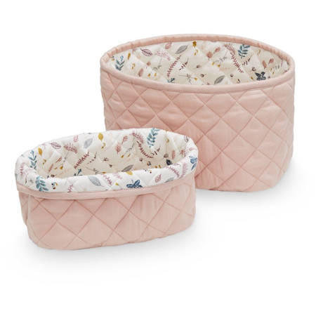 Picture of CamCam® Quilted Storage Baskets Blossom Pink