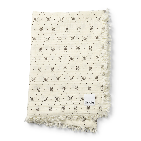 Picture of Elodie Details Soft Cotton Blanket - Monogram Print