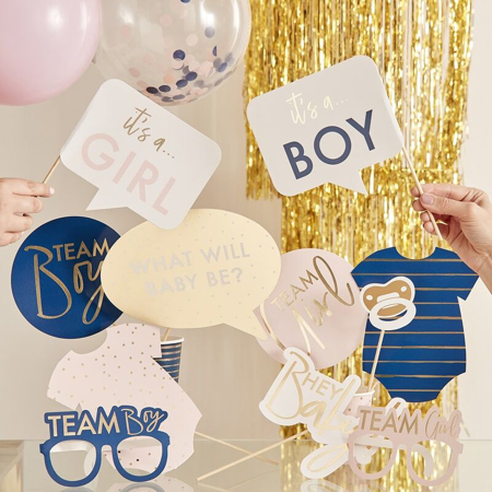 Picture of Ginger Ray® Gender Reveal - Customisable Gender Reveal Photo Booth Props