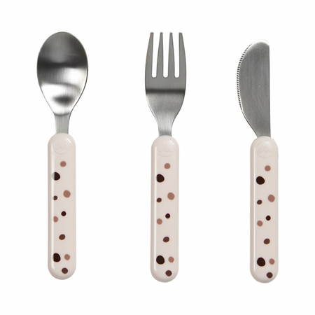 Picture of Done by Deer® Cutlery set, Dreamy dots Powder