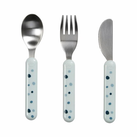 Picture of Done by Deer® Cutlery set, Dreamy dots Blue