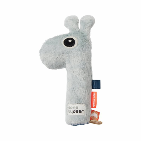 Picture of Done by Deer® Squeaker rattle Raffi Blue