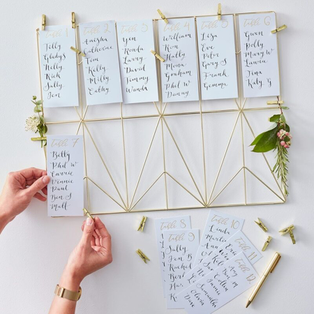Picture of Ginger Ray® Table Plan Set - Wire Frame