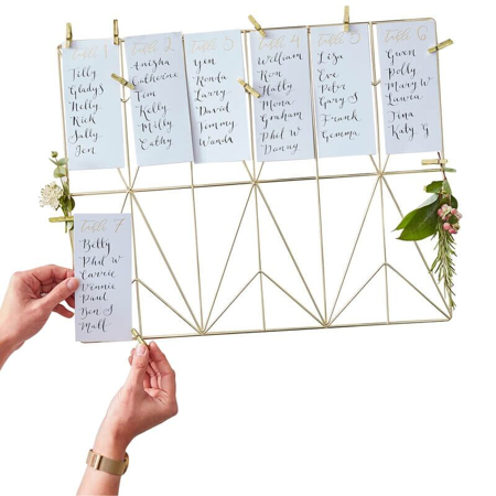 Ginger Ray® Table Plan Set - Wire Frame