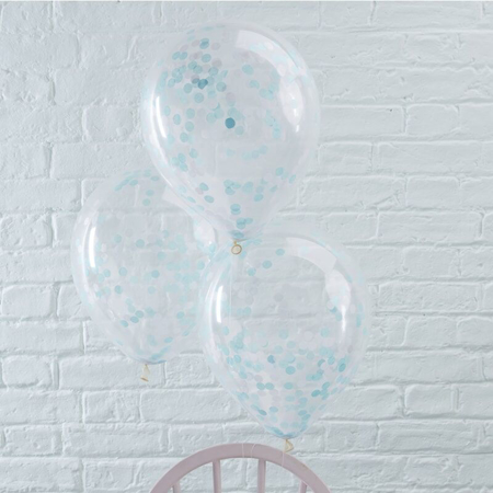 Picture of Ginger Ray® Blue Confetti Balloons
