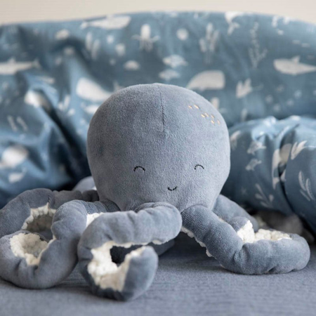 Little Dutch® Cuddly toy Octopus Ocean Blue