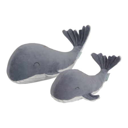 Little Dutch® Small cuddly toy Whale Ocean Blue 25cm