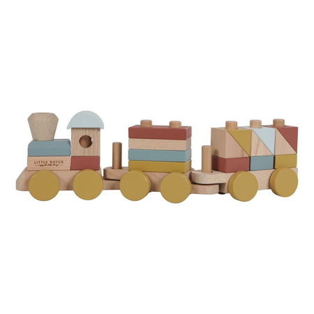 Picture of Little Dutch® Stacking train Pure & Natur