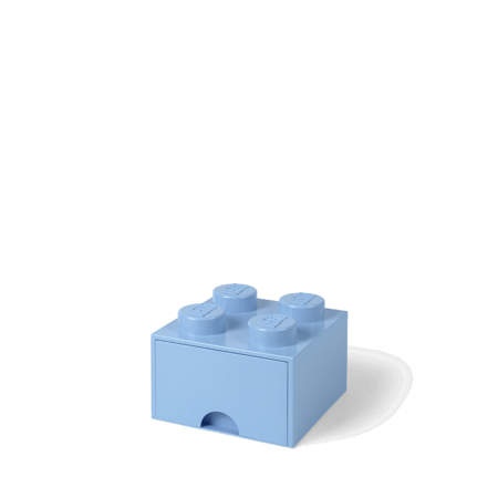 Picture of Lego® Storage Box with Drawers 4 Light Royal Blue