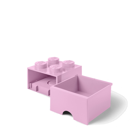 Picture of Lego® Storage Box with Drawers 4 Light Purple