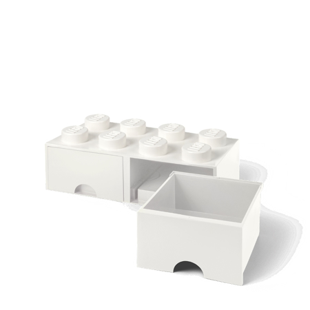 Picture of Lego® Storage Box with Drawers 8 White