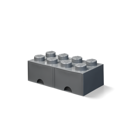 Picture of Lego® Storage Box with Drawers 8 Dark Grey