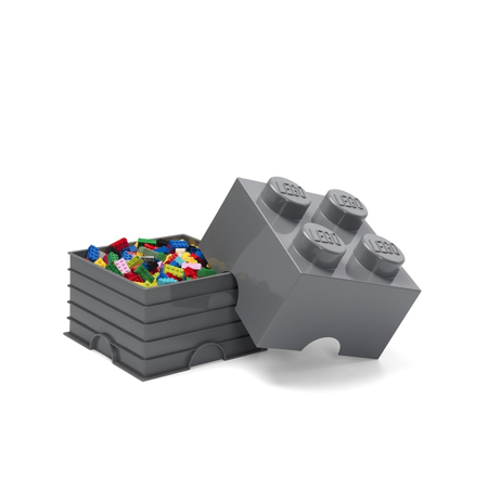 Picture of Lego® Storage Box 4 Dark Grey