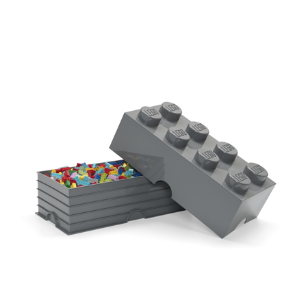 Kontoret Samlet Susteen Lego® Storage Box 8 Dark Grey | Evitas