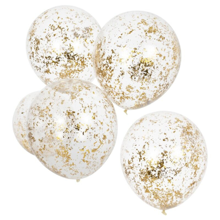 Ginger Ray® Gold Confetti Balloons