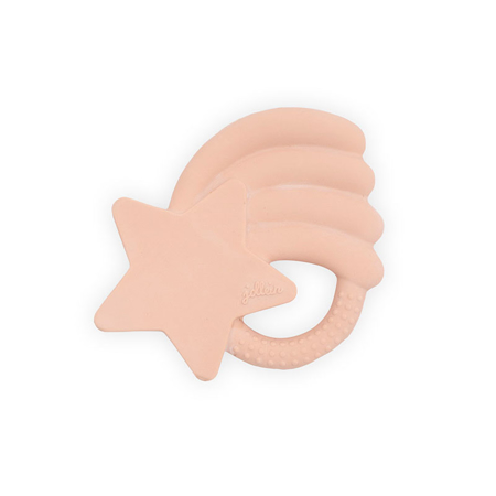 Picture of Jollein® Teether Falling Star 100% natural rubber Pale Pink