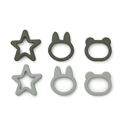 Picture of Liewood® Andy Cookie Cutter 6 Pack Hunter Green mix