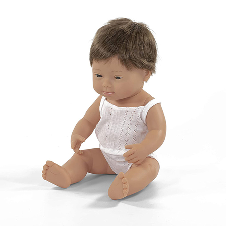 Picture of Miniland® Down Syndrome Baby Doll Caucasian Boy 38cm