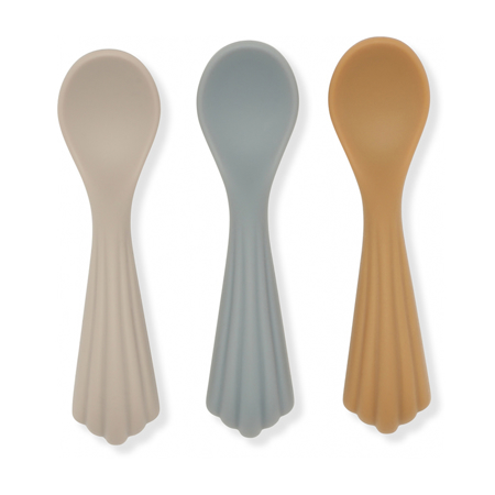 Picture of Konges Sløjd® Spoons Silicone 3 pack Warm Grey