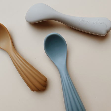 Konges Sløjd® Spoons Silicone 3 pack Warm Grey