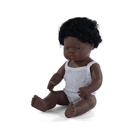Picture of Miniland® Baby doll African Boy 38cm