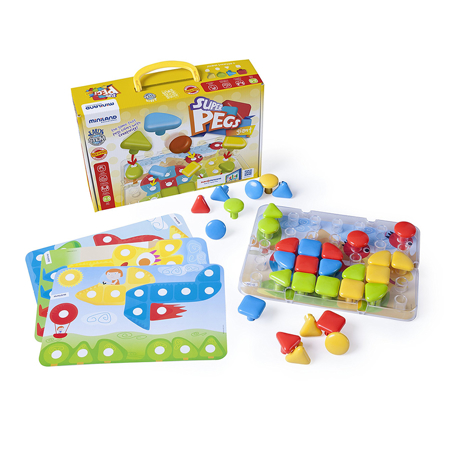 Picture of Miniland® Superpegs (32 pieces) - Bright Colors